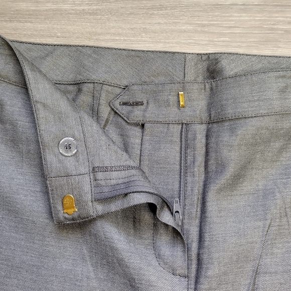 ST.JOHN Wool Blend High Rise Gray Trouser Pants - Picture 7 of 8